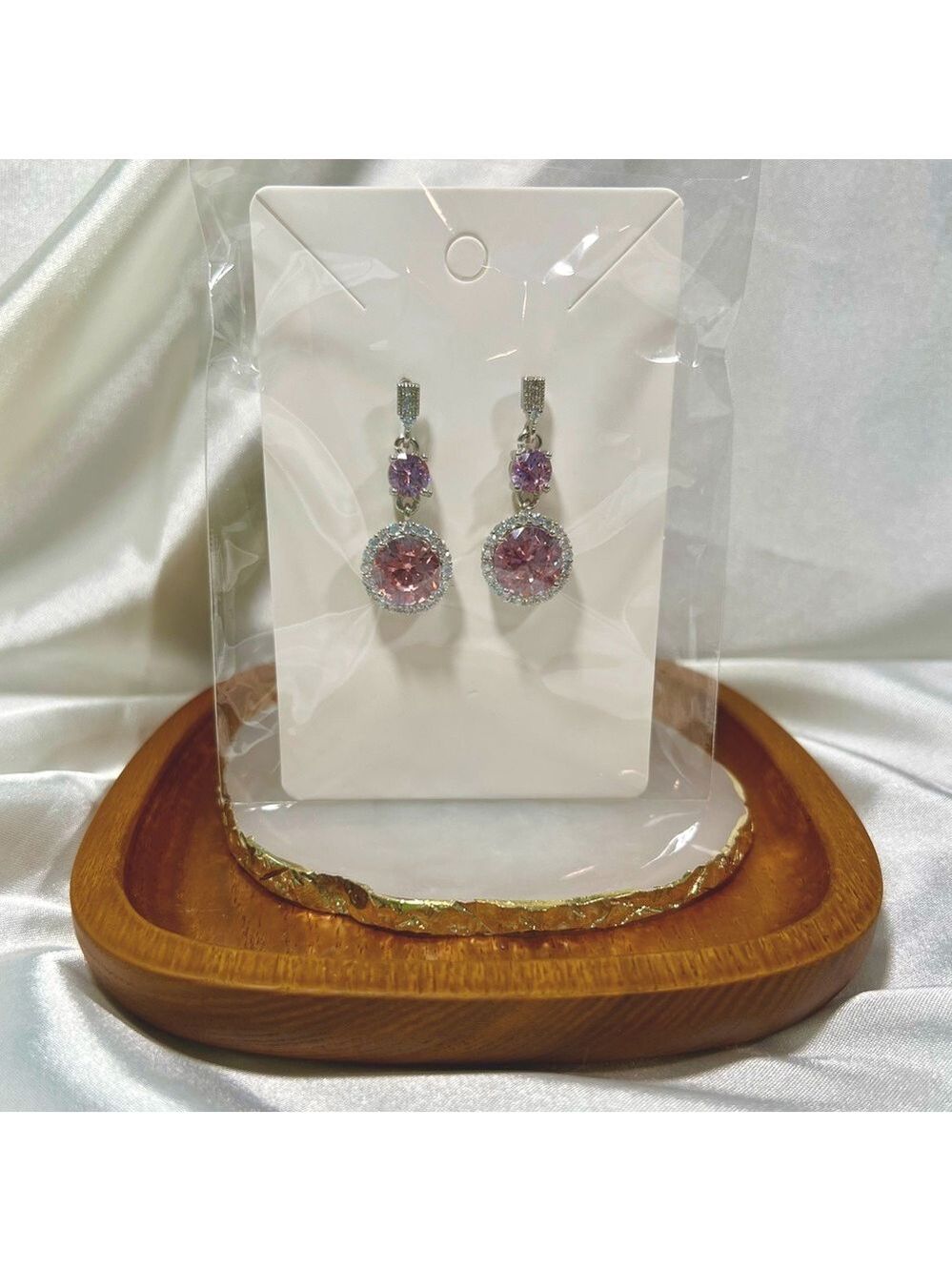 Pink Dangle Earrings